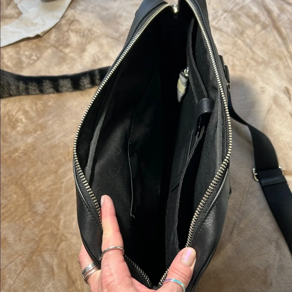 Coach Black and Gray carryall. - Picture 3 of 7